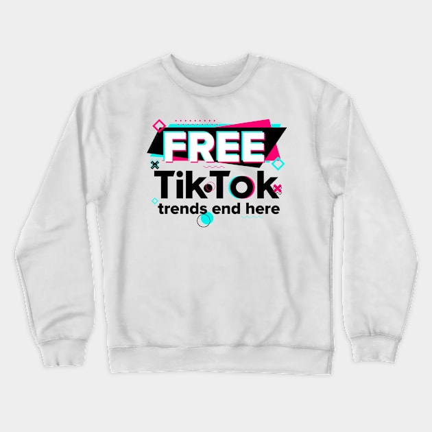 Should We Ban TikTok? Crewneck Sweatshirt by irfankokabi